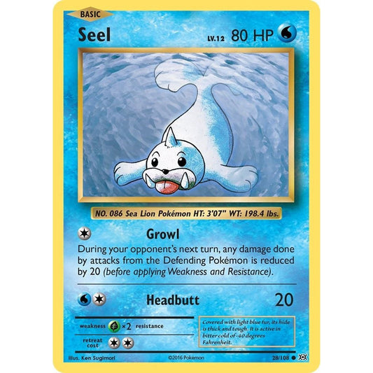 Image for Seel (28/108) (EVO) - Pokemon