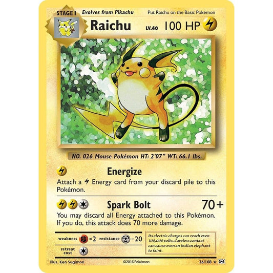 Image for Raichu (36/108) (EVO) - Pokemon