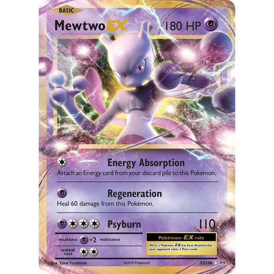 Image for Mewtwo EX (52/108) (EVO) - Pokemon