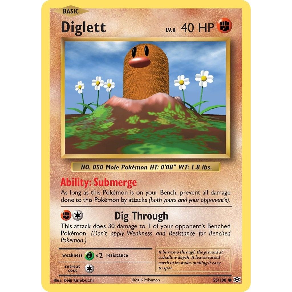 Image for Diglett (55/108) (EVO) - Pokemon