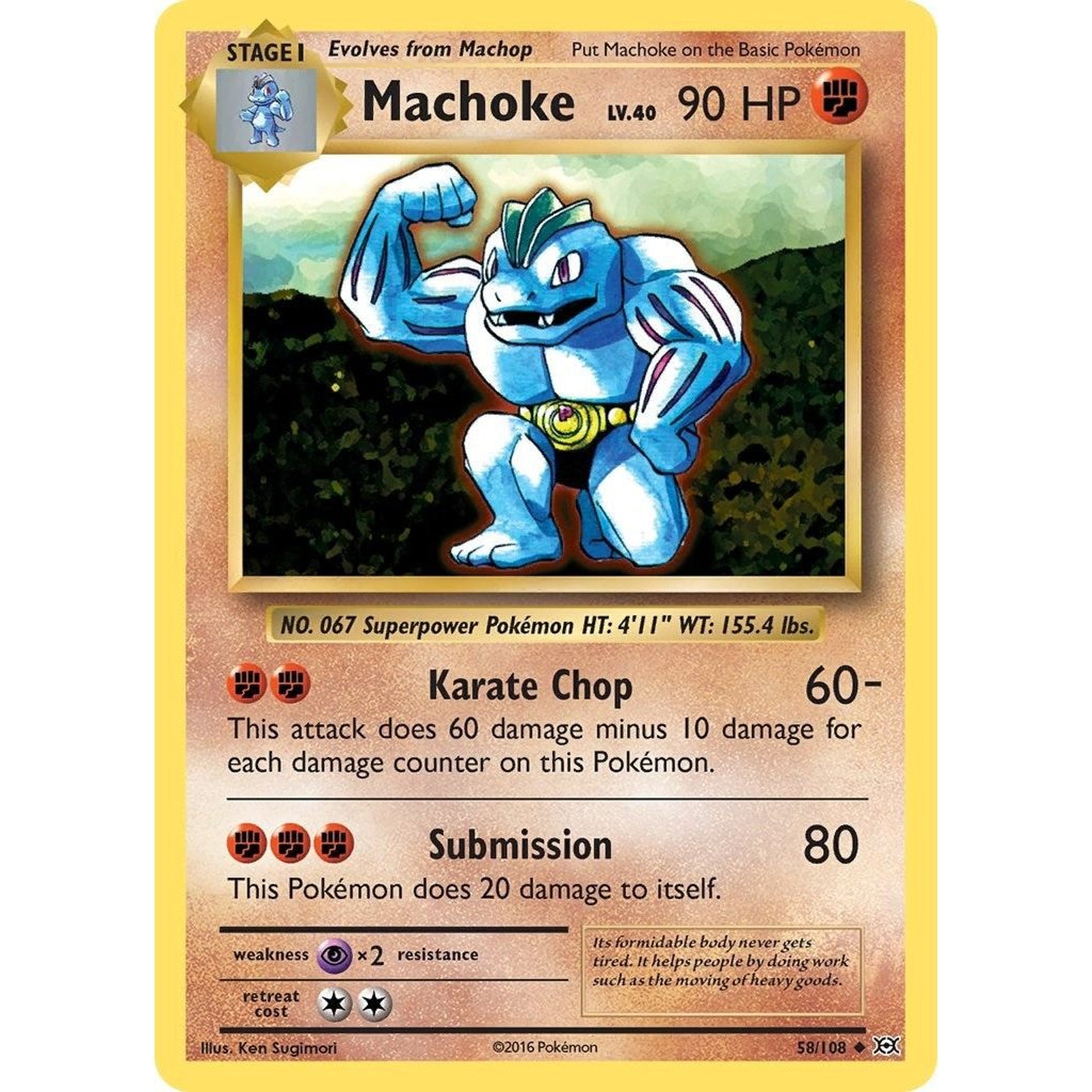 Image for Machoke (58/108) (EVO) - Pokemon