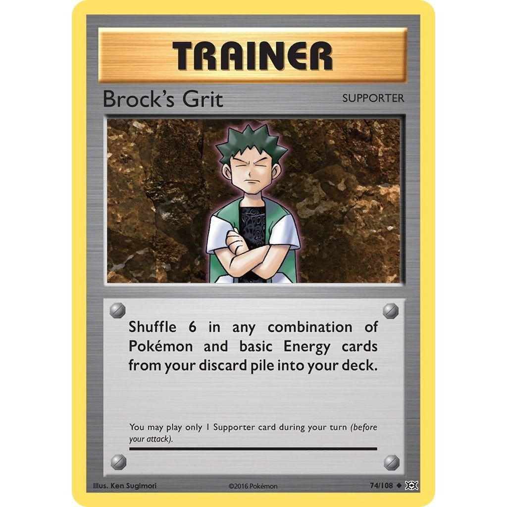 Image for Brock's Grit (74/108) (EVO) - Pokemon