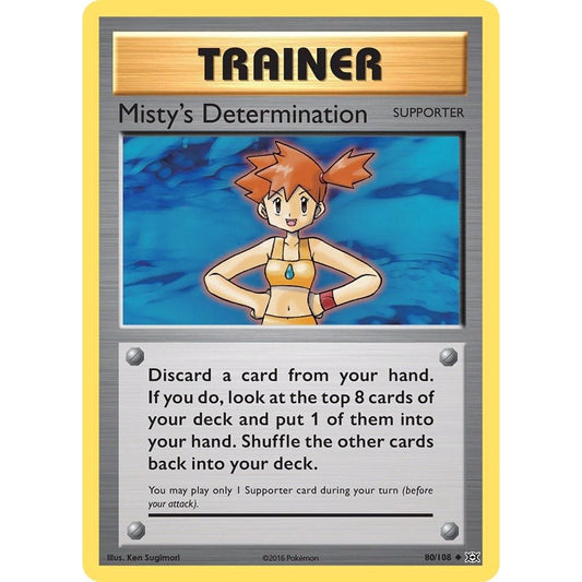 Image for Misty's Determination (80/108) (EVO) - Pokemon