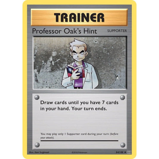 Image for Professor Oak's Hint (84/108) (EVO) - Pokemon
