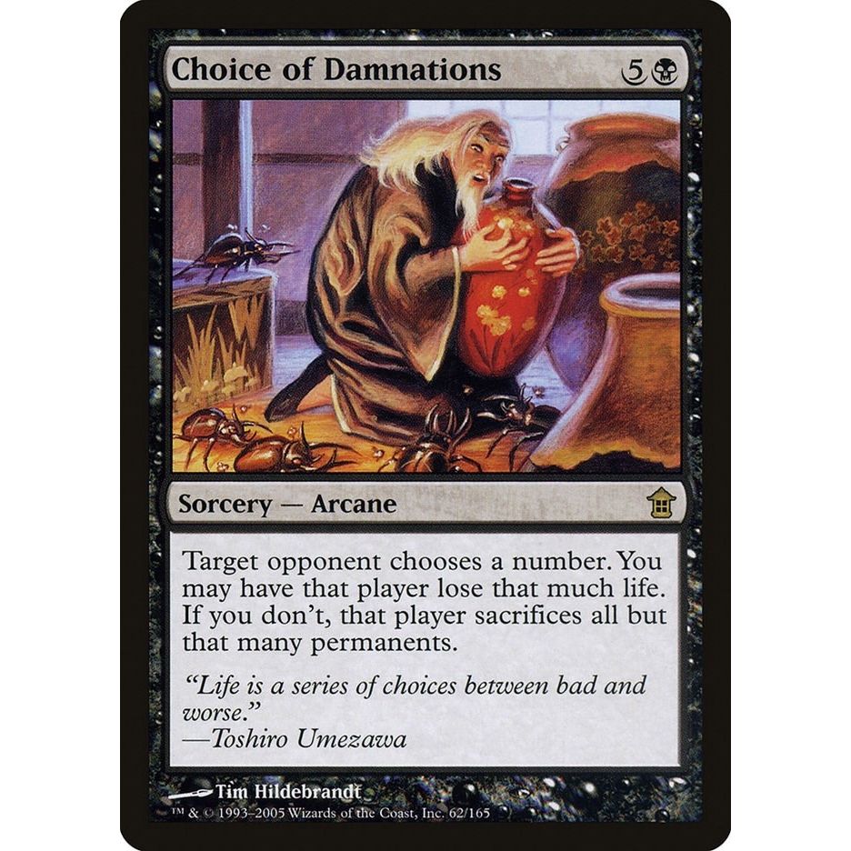 Image for Choice of Damnations (62) (SOK) - Magic: The Gathering