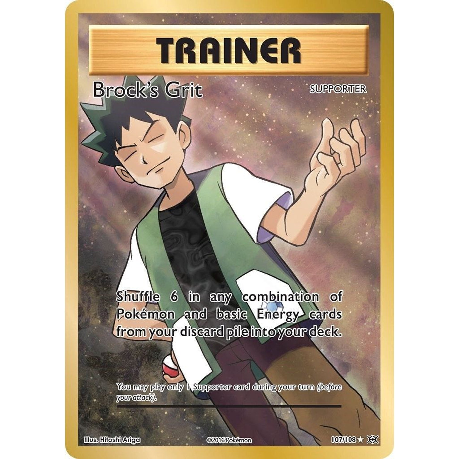 Image for Brock's Grit (Full Art) (107/108) (EVO) - Pokemon