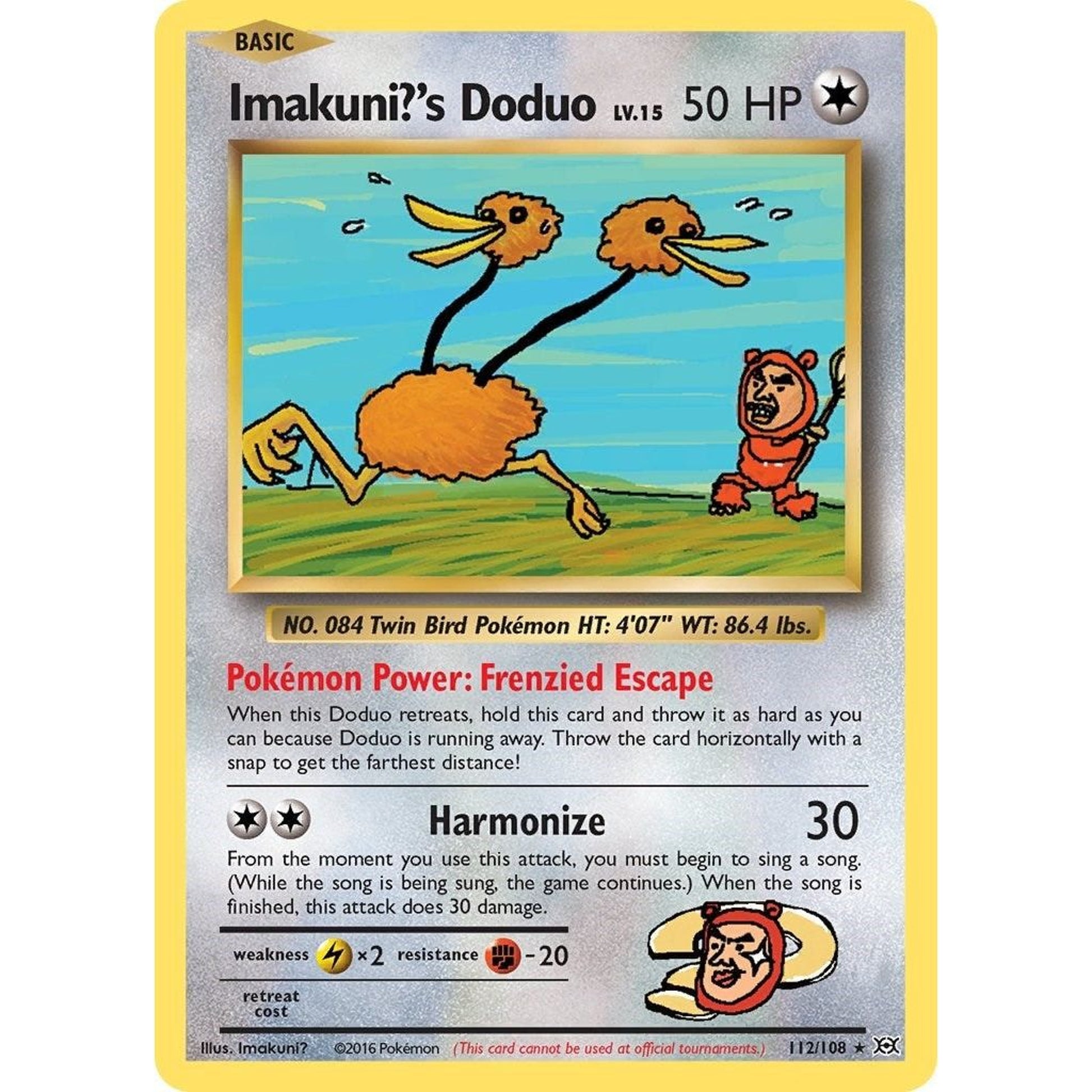 Image for Imakuni?'s Doduo (112/108) (EVO) - Pokemon