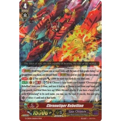 Image for Chronotiger Rebellion (G-CB04/002EN) (G-CB04) - Cardfight Vanguard