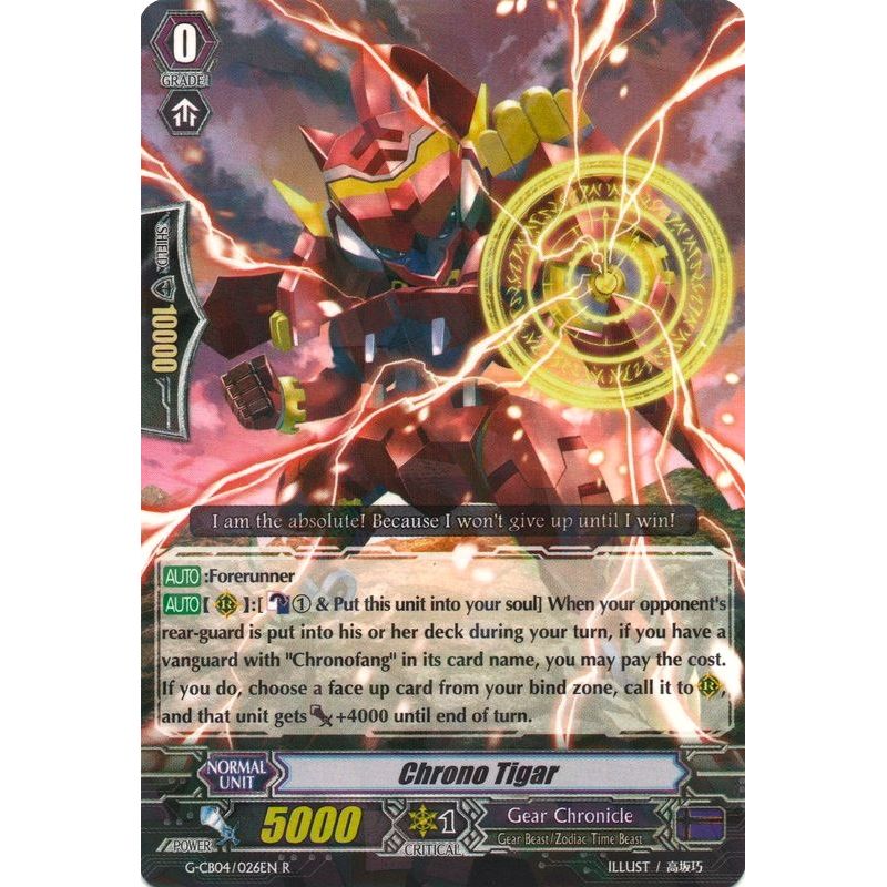 Image for Chrono Tigar (G-CB04/026EN) (G-CB04) - Cardfight Vanguard