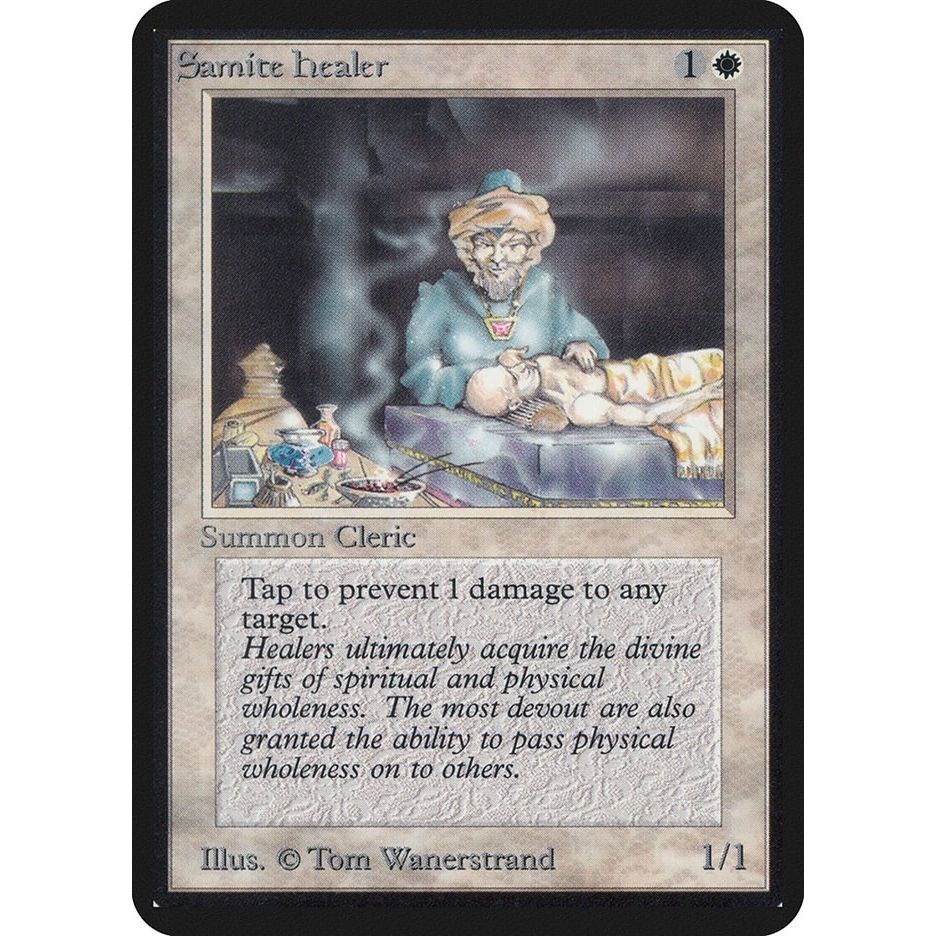 Image for Samite Healer (LEA) - Magic: The Gathering