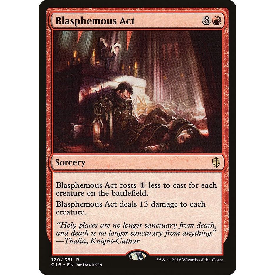 Image for Blasphemous Act (120) (C16) - Magic: The Gathering