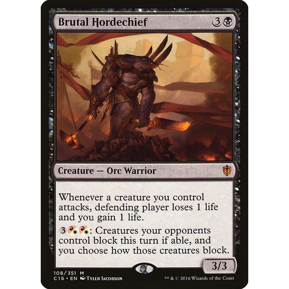 Image for Brutal Hordechief (108) (C16) - Magic: The Gathering