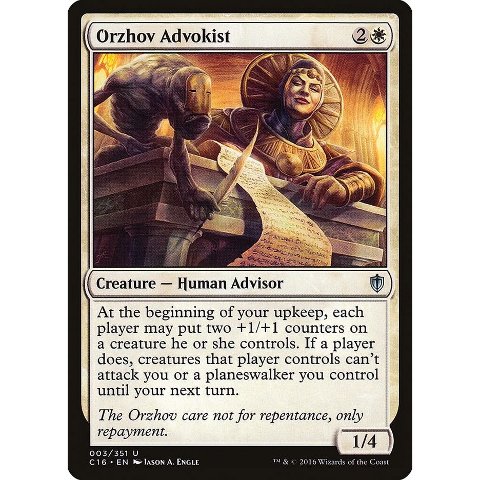 Image for Orzhov Advokist (3) (C16) - Magic: The Gathering