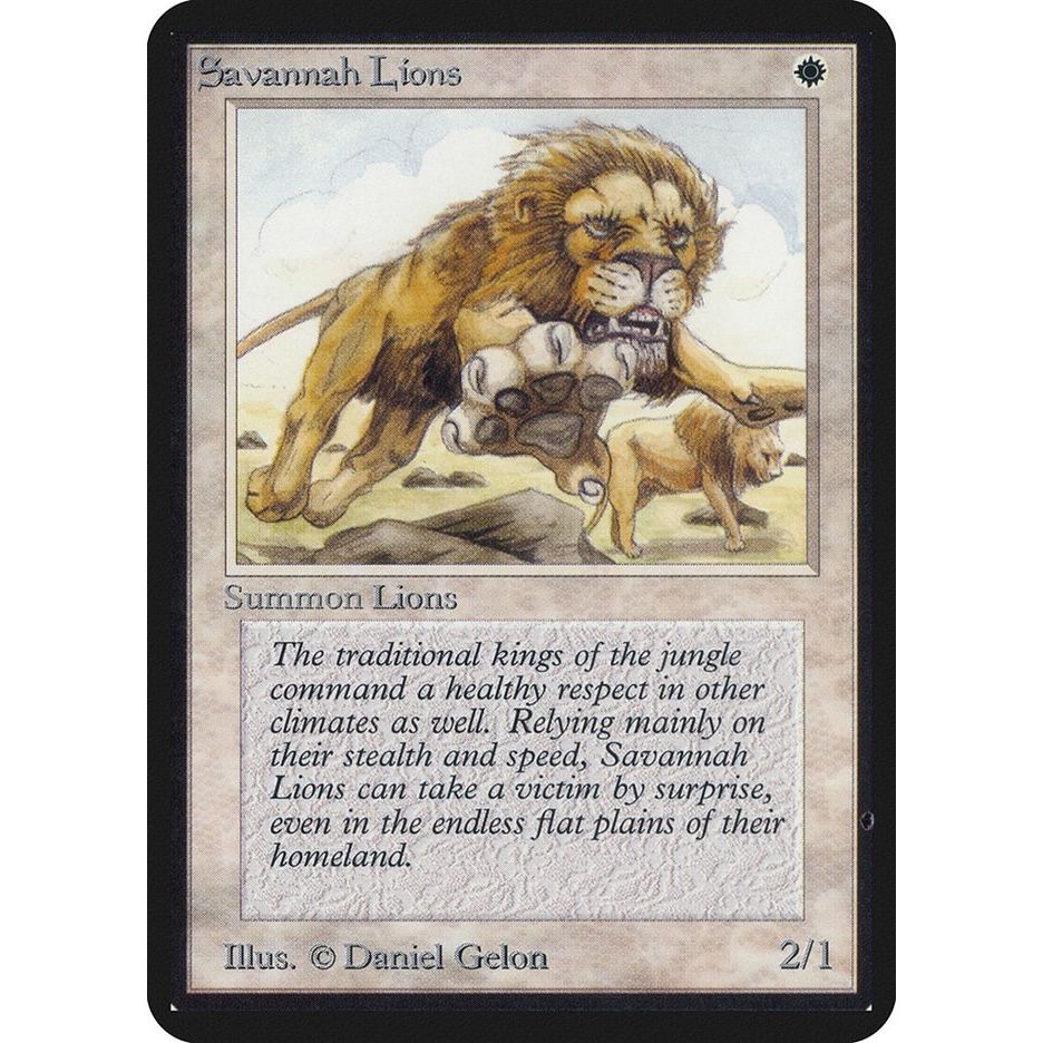 Image for Savannah Lions (LEA) - Magic: The Gathering