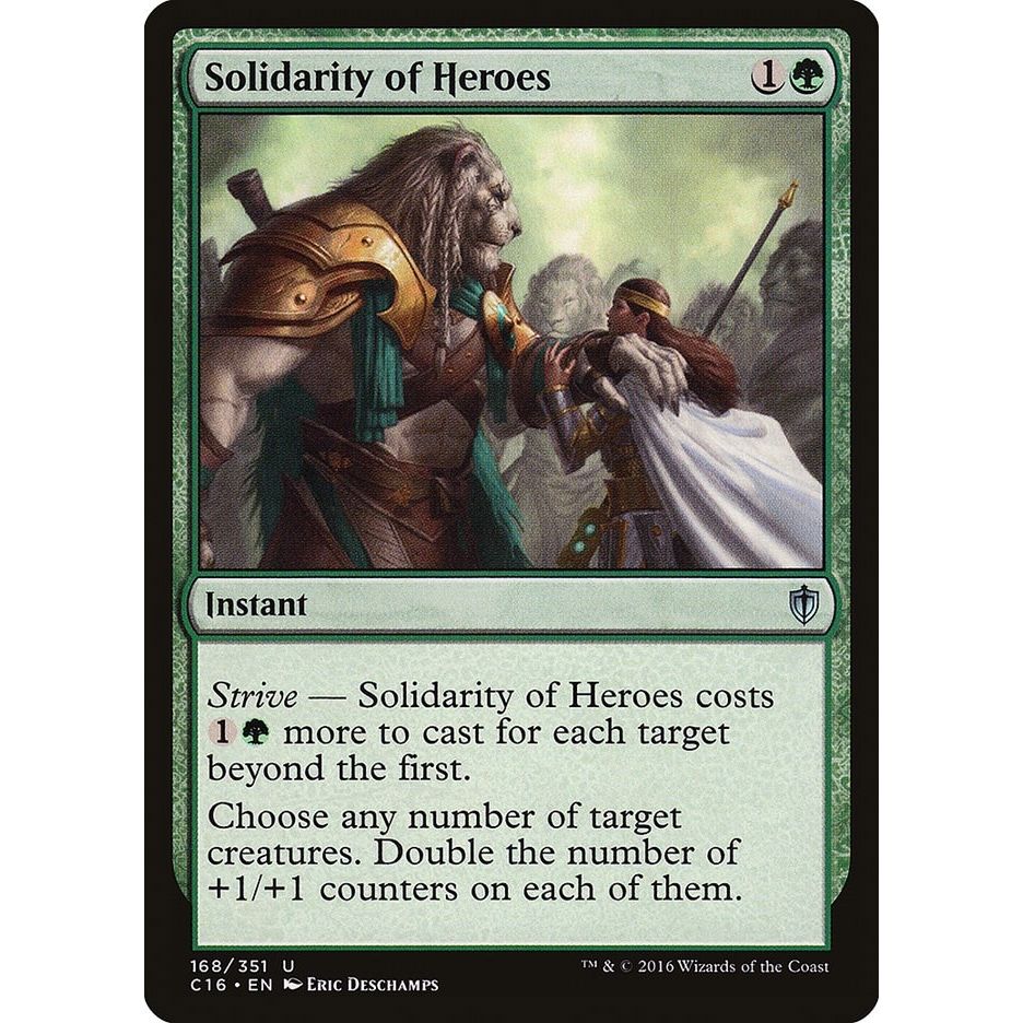 Image for Solidarity of Heroes (168) (C16) - Magic: The Gathering