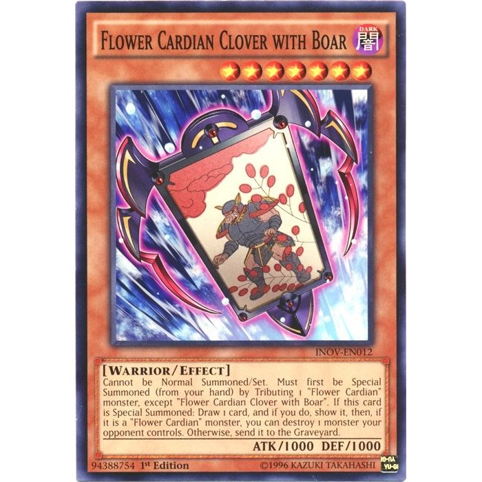 Image for Flower Cardian Clover with Boar (INOV-EN012) (INOV) - YuGiOh