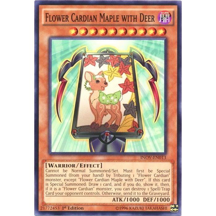 Image for Flower Cardian Maple with Deer (INOV-EN013) (INOV) - YuGiOh