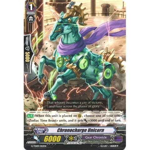 Image for Chronocharge Unicorn (G-TD09/012EN) (G-TD09) - Cardfight Vanguard