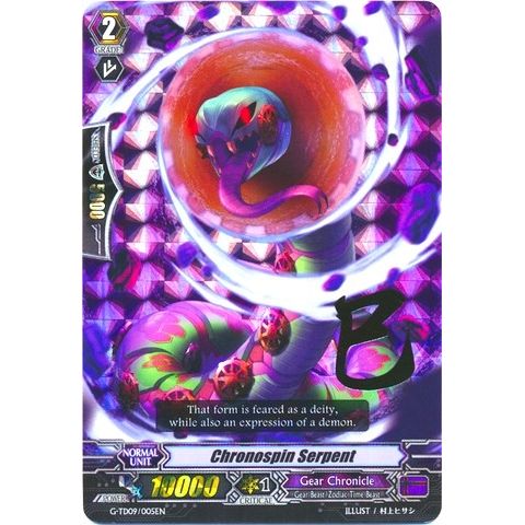 Image for Chronospin Serpent (RRR Foil) (G-TD09/005EN) (G-TD09) - Cardfight Vanguard