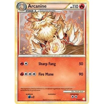 Image for Arcanine - 1/123 (HeartGold & SoulSilver) (001/123) (PR) - Pokemon