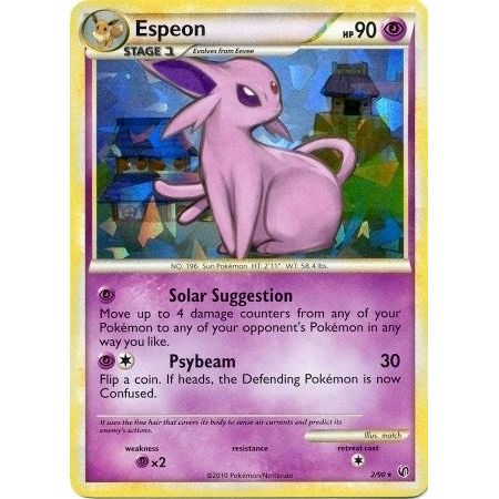 Image for Espeon - 2/90 (HGSS Undaunted - Cracked Ice Holo) (002/090) (PR) - Pokemon
