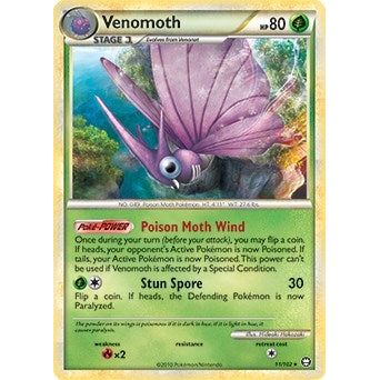 Image for Venomoth - 11/102 (HGSS Triumphant) (011/102) (PR) - Pokemon