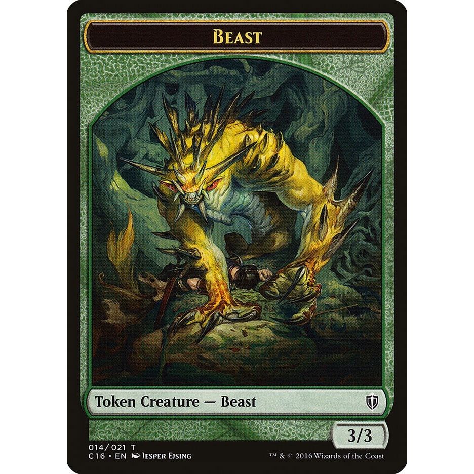 Image for Beast // Ogre Double-Sided Token (14 // 13) (C16) - Magic: The Gathering