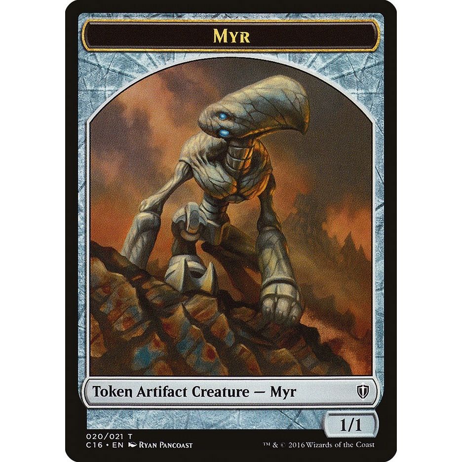 Image for Myr // Bird (002) Double-Sided Token (20 // 2) (C16) - Magic: The Gathering