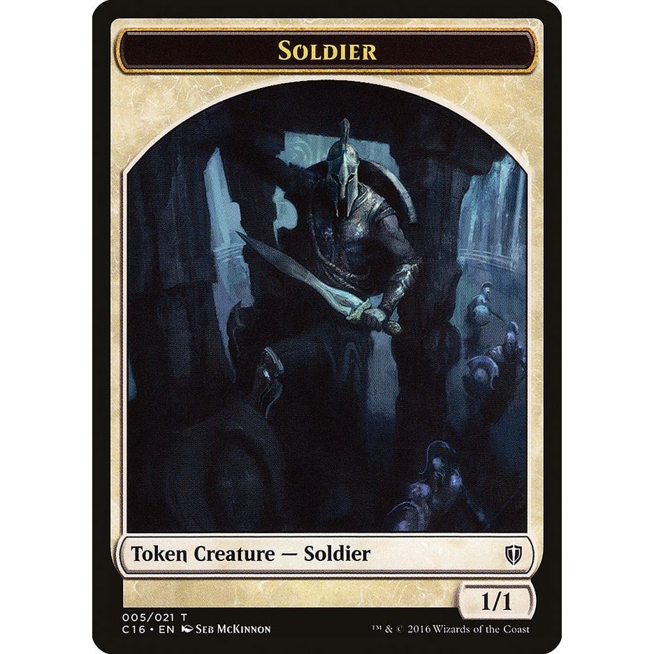 Image for Soldier // Squid Double-Sided Token (5 // 8) (C16) - Magic: The Gathering