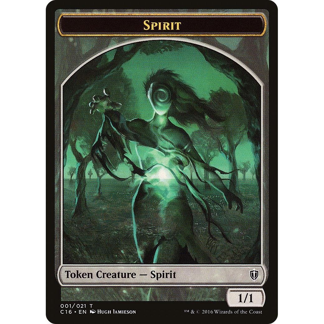 Image for Spirit (001) // Spirit (006) Double-Sided Token (1 // 6) (C16) - Magic: The Gathering