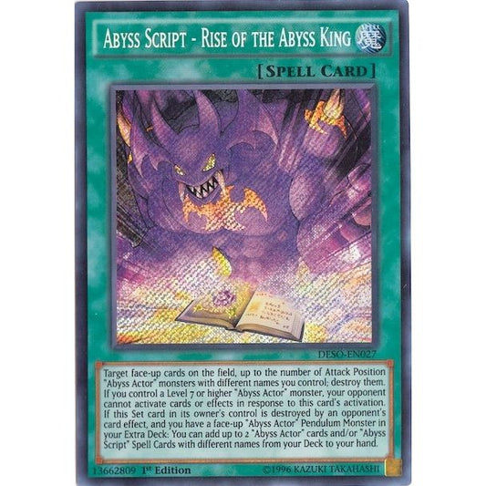 Image for Abyss Script - Rise of the Abyss King (DESO-EN027) (DESO) - YuGiOh