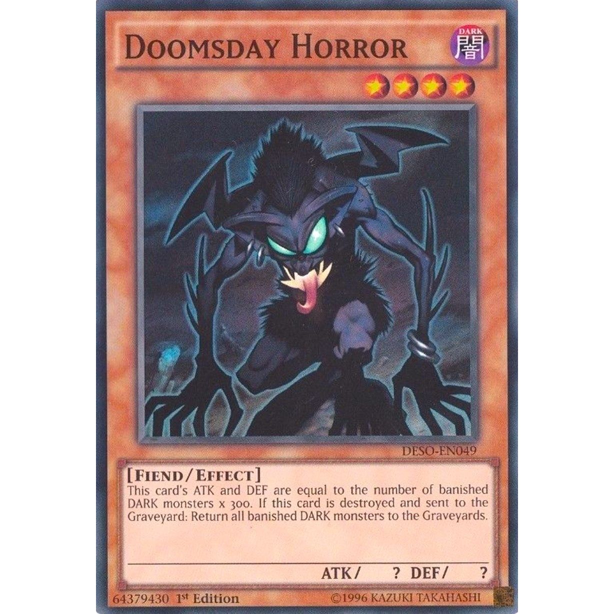 Image for Doomsday Horror (DESO-EN049) (DESO) - YuGiOh