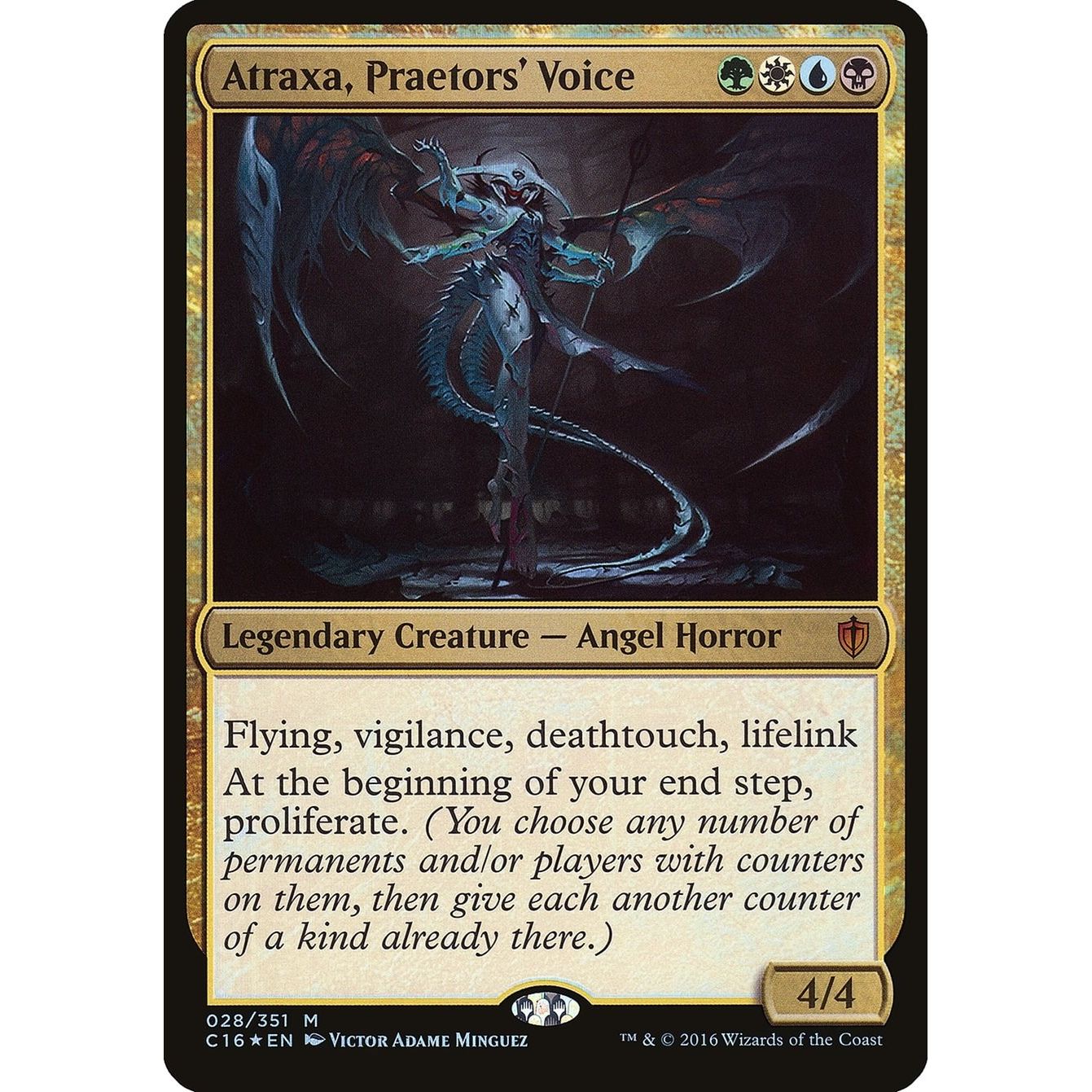 Image for Atraxa, Praetors' Voice (Commander 2016) (28) (OVER) - Magic: The Gathering