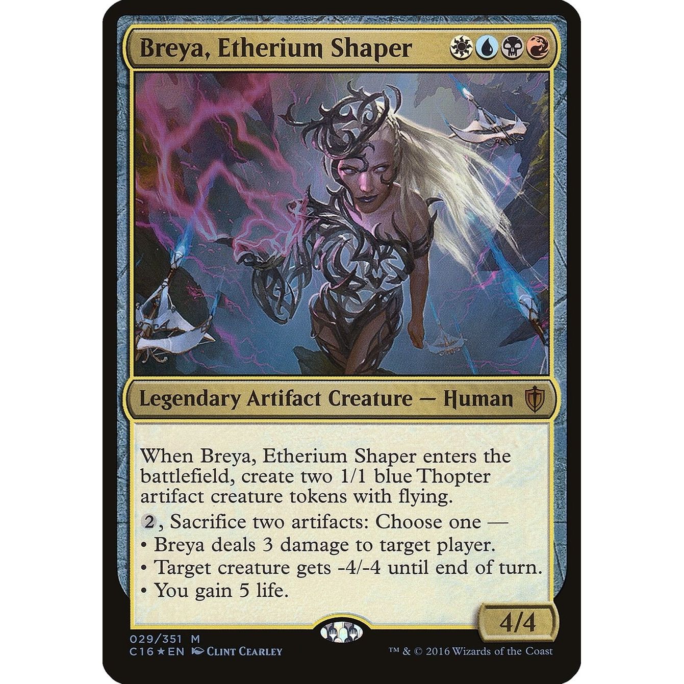 Image for Breya, Etherium Shaper (Commander 2016) (29) (OVER) - Magic: The Gathering