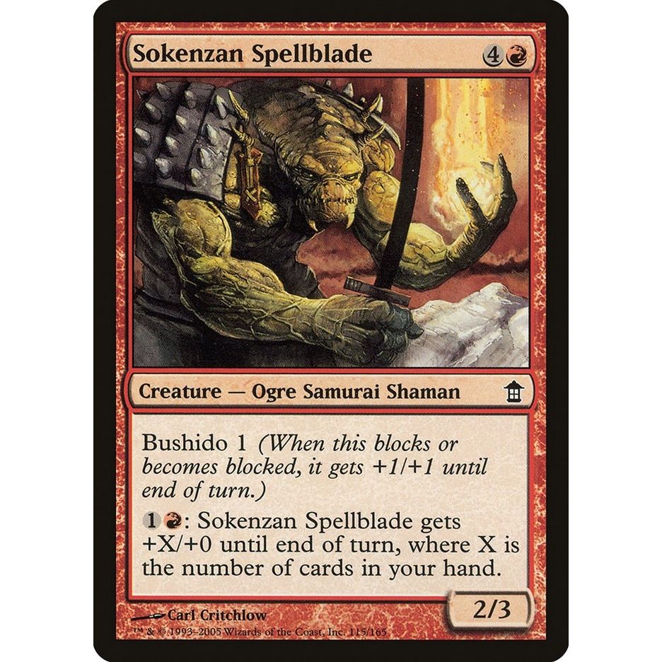 Image for Sokenzan Spellblade (115) (SOK) - Magic: The Gathering