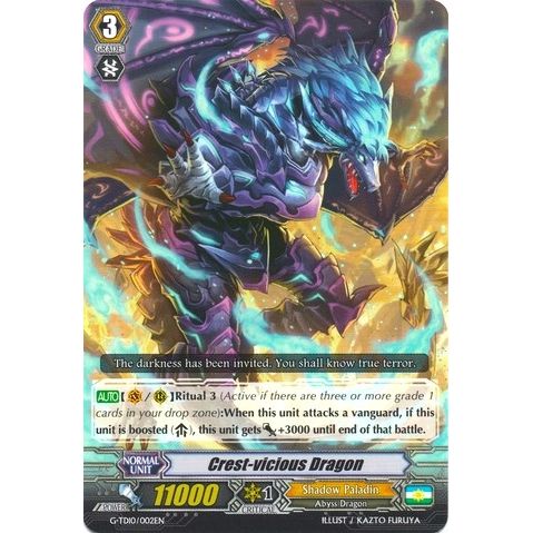 Image for Crest-vicious Dragon (G-TD10/002EN) (G-TD10) - Cardfight Vanguard