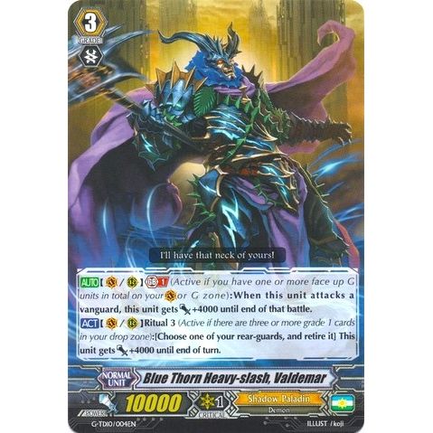 Image for Blue Thorn Heavy-slash, Valdemar (G-TD10/004EN) (G-TD10) - Cardfight Vanguard