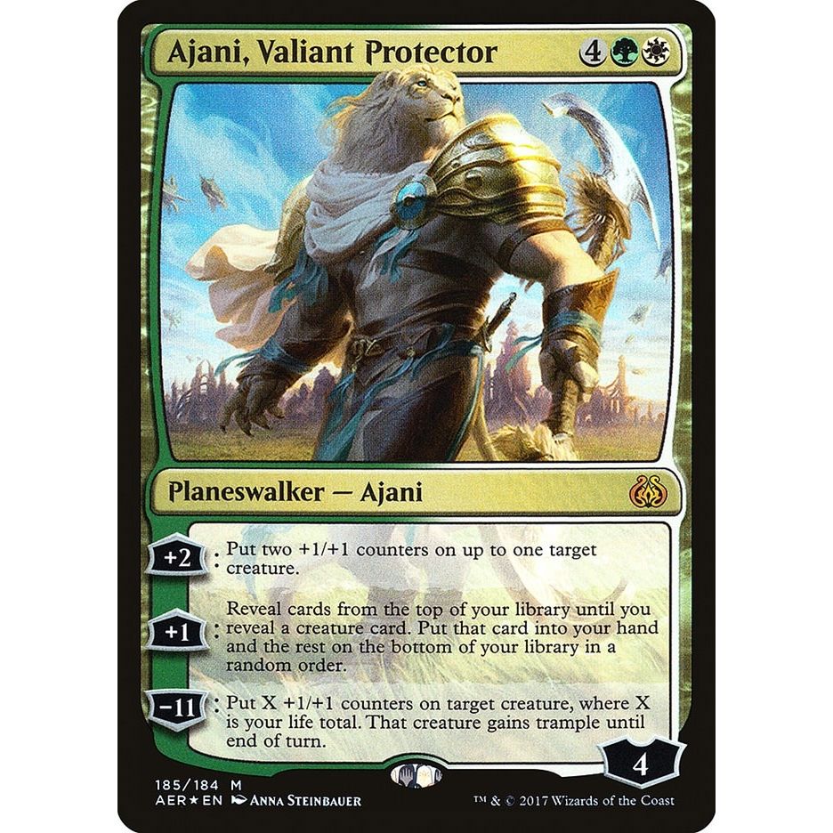 Image for Ajani, Valiant Protector (185) (AER) - Magic: The Gathering