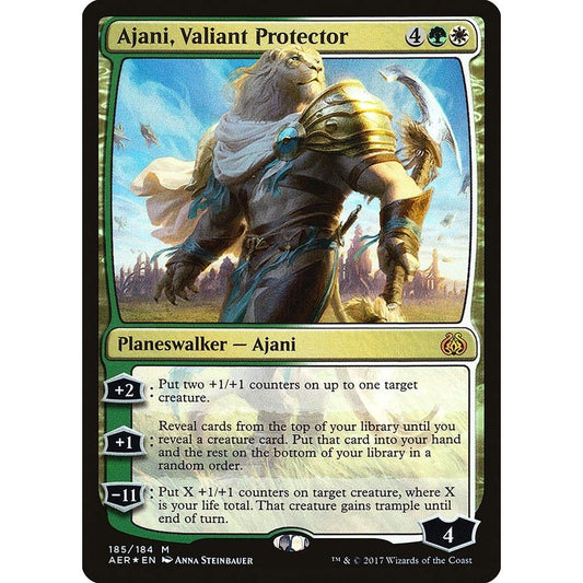 Image for Ajani, Valiant Protector (185) (AER) - Magic: The Gathering