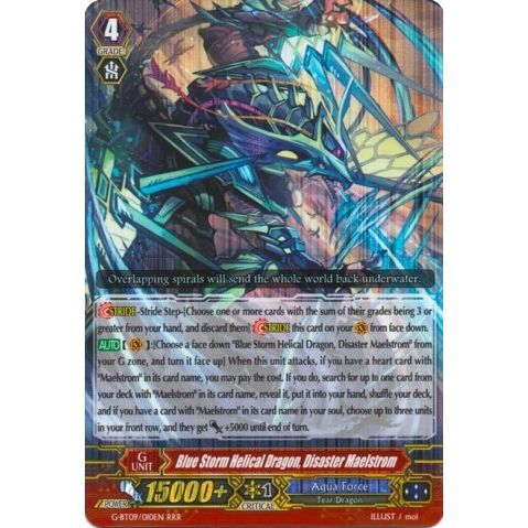 Image for Blue Storm Helical Dragon, Disaster Maelstrom (G-BT09/010EN) (G-BT09) - Cardfight Vanguard