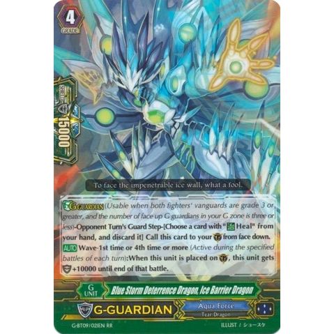 Image for Blue Storm Deterrence Dragon, Ice Barrier Dragon (G-BT09/021EN) (G-BT09) - Cardfight Vanguard