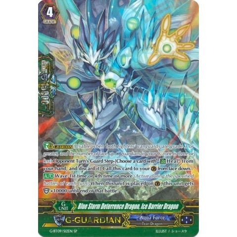 Image for Blue Storm Deterrence Dragon, Ice Barrier Dragon (SP) (G-BT09/S12EN) (G-BT09) - Cardfight Vanguard