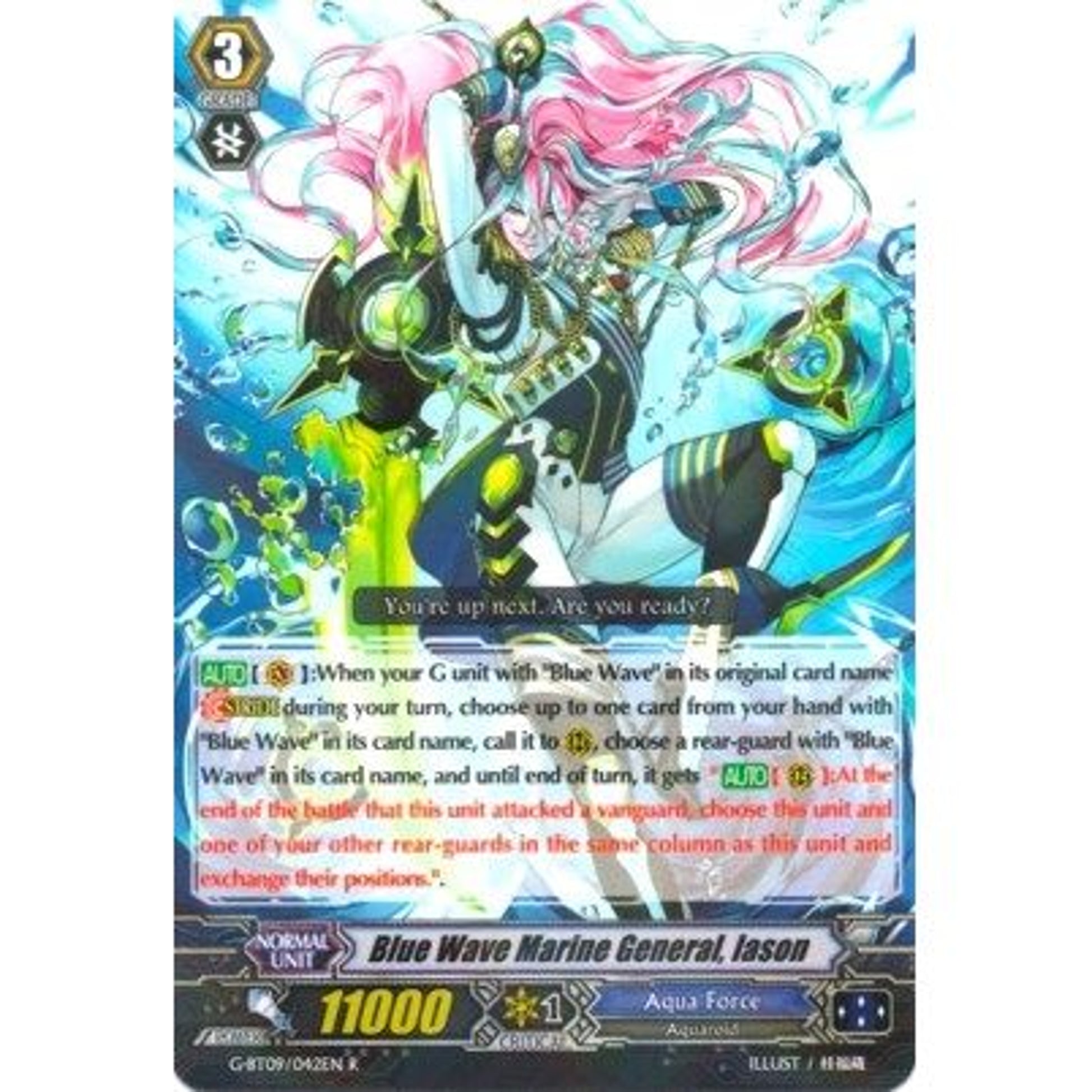 Image for Blue Wave Marine General, Iason (G-BT09/042EN) (G-BT09) - Cardfight Vanguard