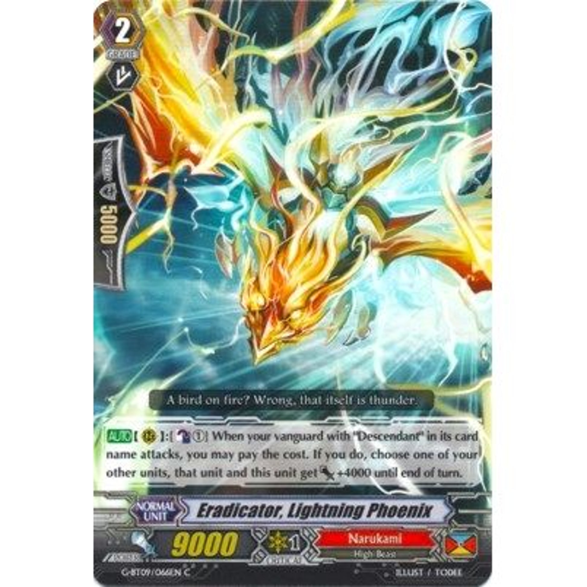 Image for Eradicator, Lightning Phoenix (G-BT09/066EN) (G-BT09) - Cardfight Vanguard