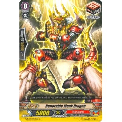 Image for Honorable Monk Dragon (G-BT09/073EN) (G-BT09) - Cardfight Vanguard