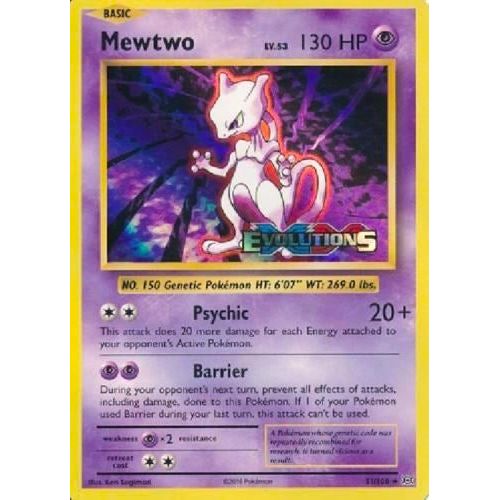 Image for Mewtwo (XY Evolutions Prerelease) (51/108) (PR) - Pokemon