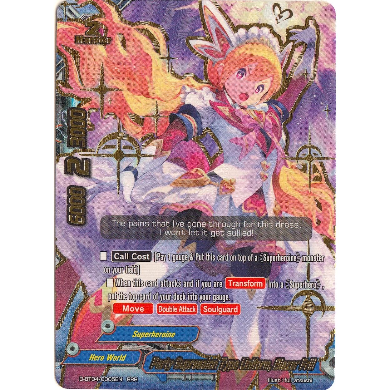 Image for Party Supression Type Uniform, Blazer Frill (D-BT04/0005EN) (D-BT04) - Future Card BuddyFight