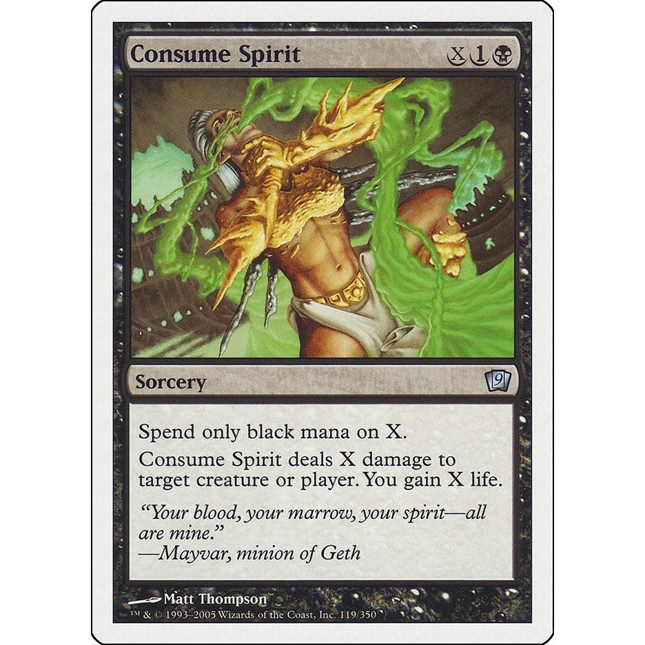 Image for Consume Spirit (119) (9ED) - Magic: The Gathering