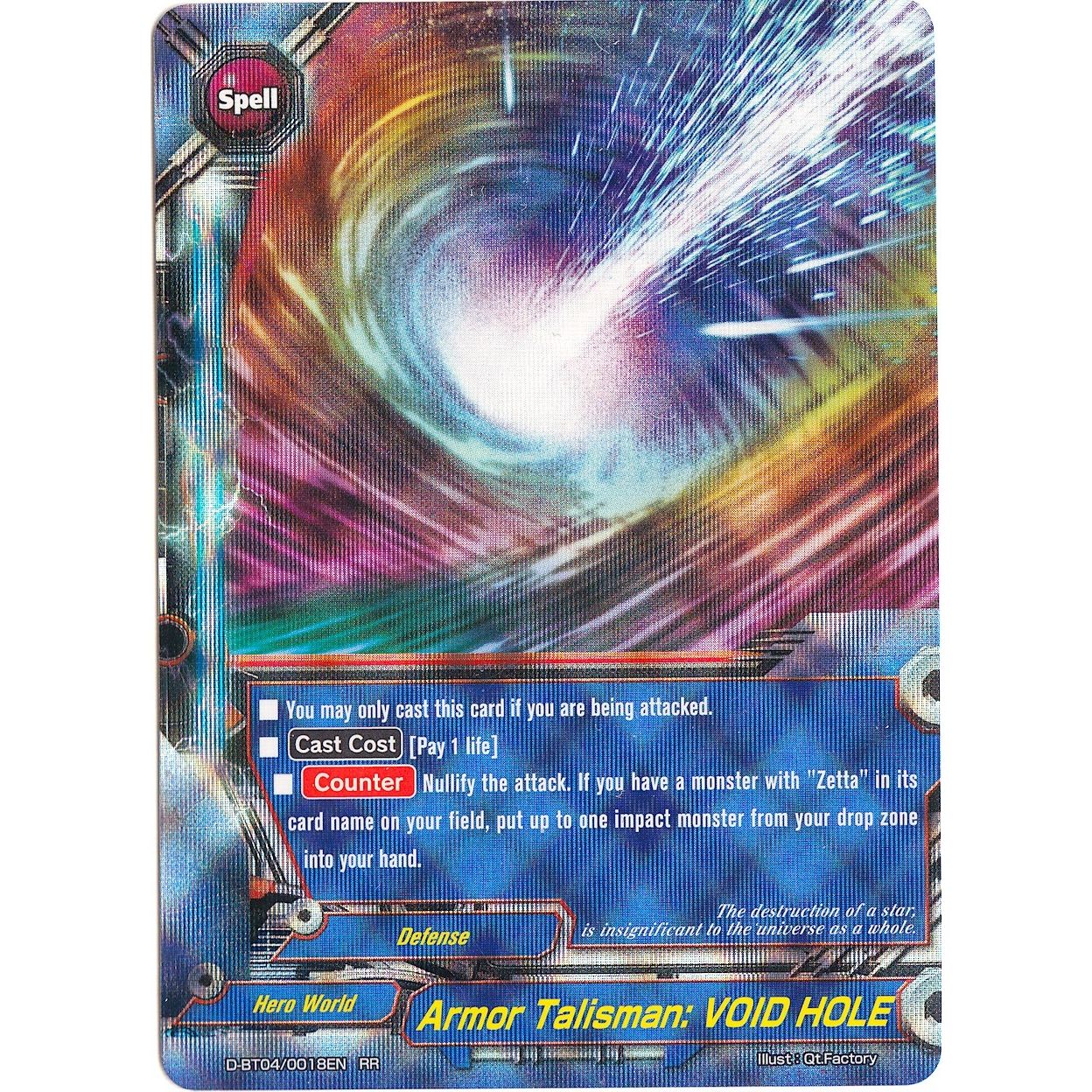 Image for Armor Talisman: VOID HOLE (D-BT04/0018EN) (D-BT04) - Future Card BuddyFight