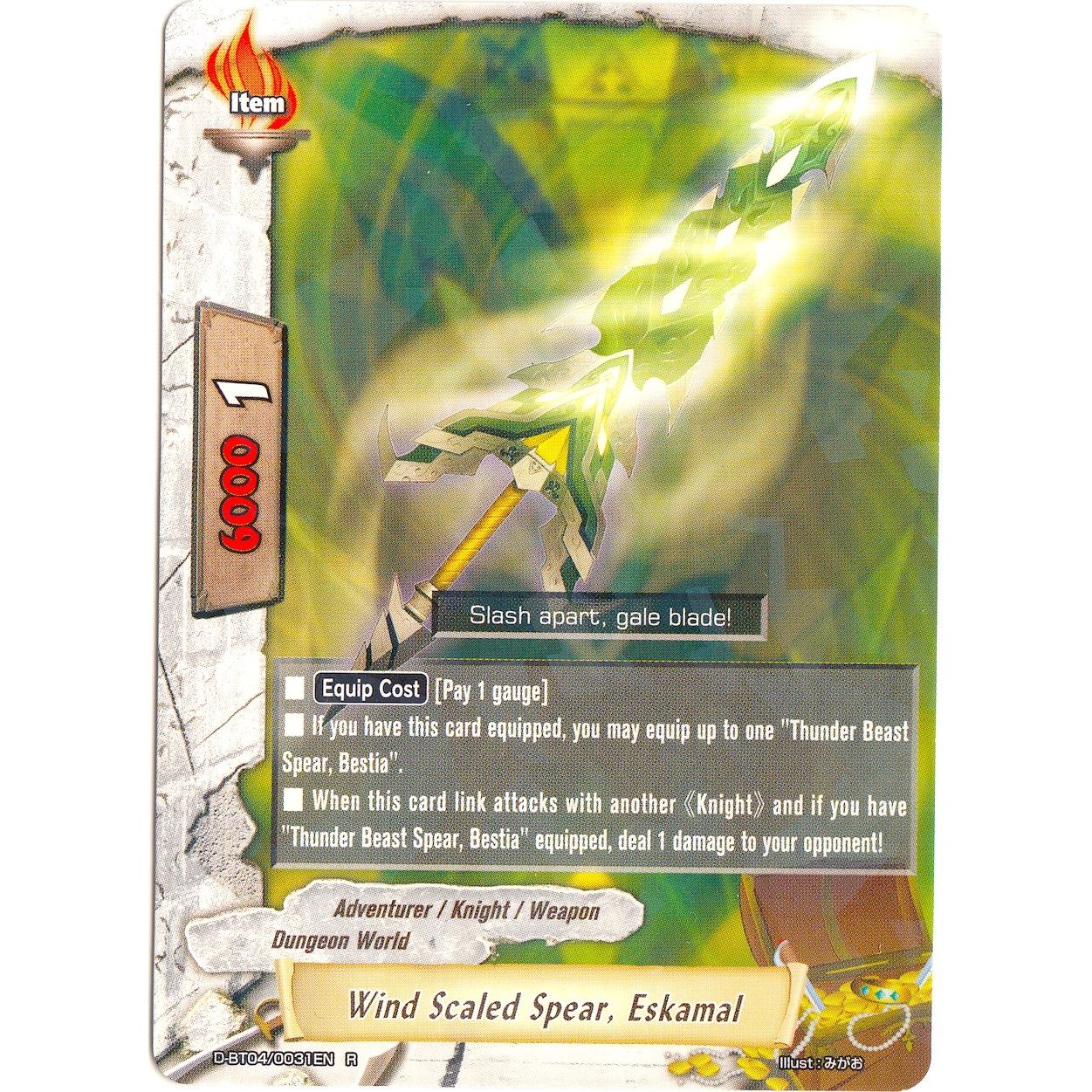 Image for Wind Scaled Spear, Eskamal (D-BT04/0031EN) (D-BT04) - Future Card BuddyFight